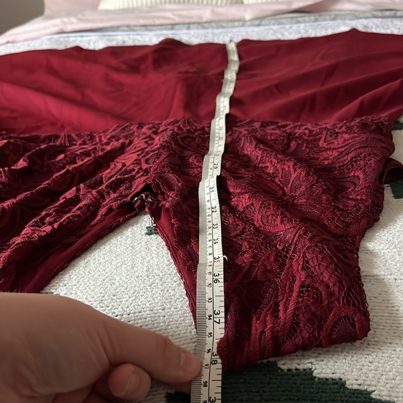 Wine red swing dress - Picture 7 of 7